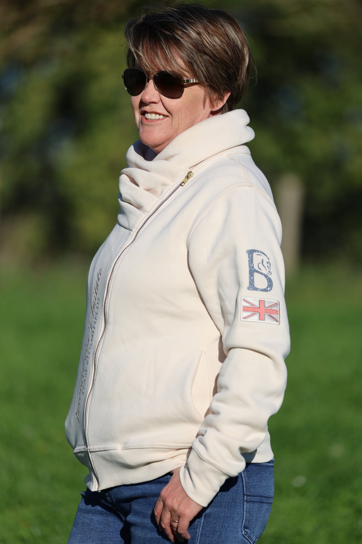 Sabrina Winter White Ruffle Collar Team Jumper