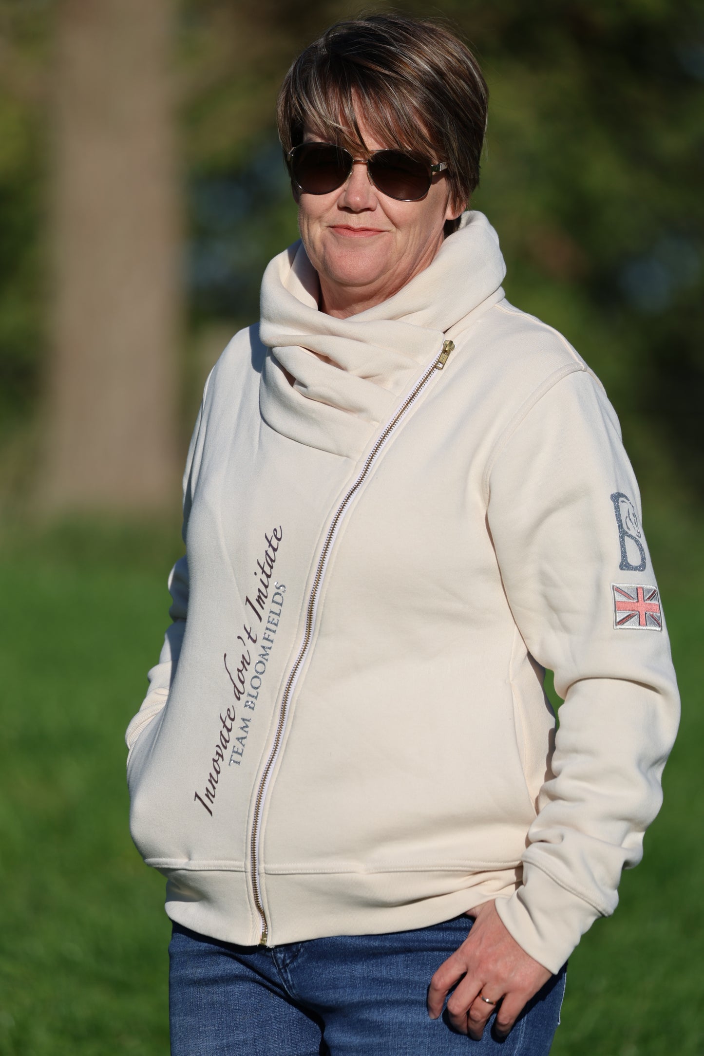 Sabrina Winter White Ruffle Collar Team Jumper