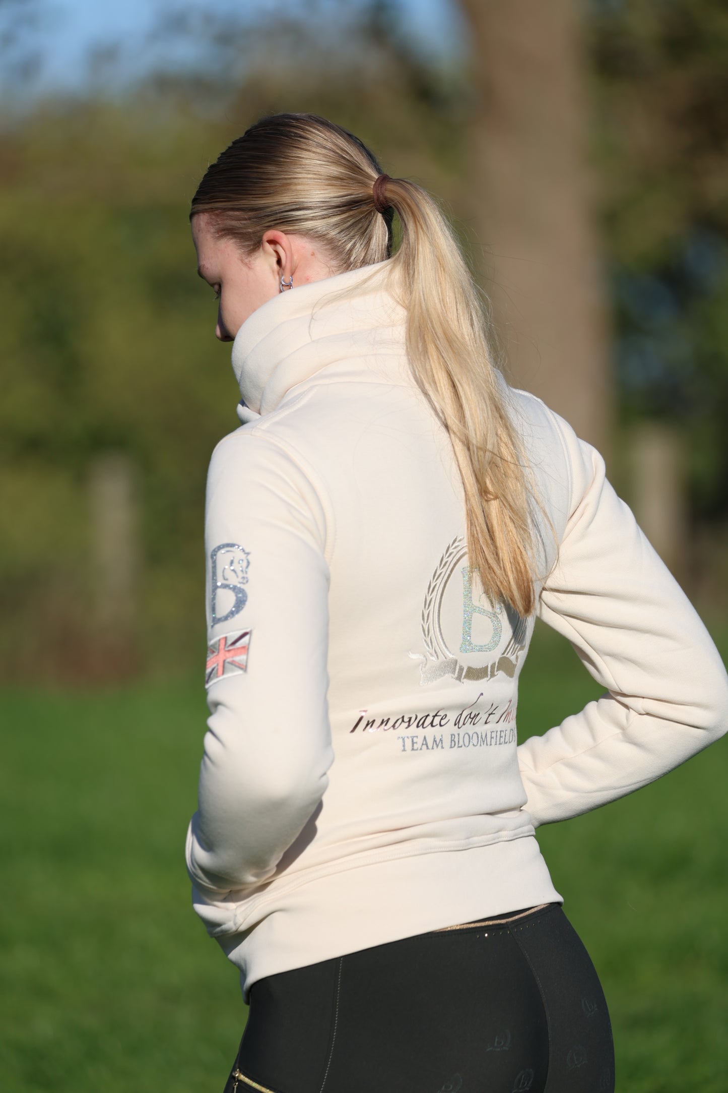 Sabrina Winter White Ruffle Collar Team Jumper