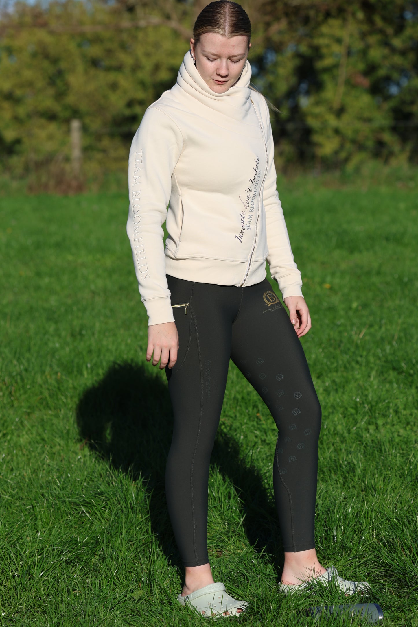 Sabrina Winter White Ruffle Collar Team Jumper