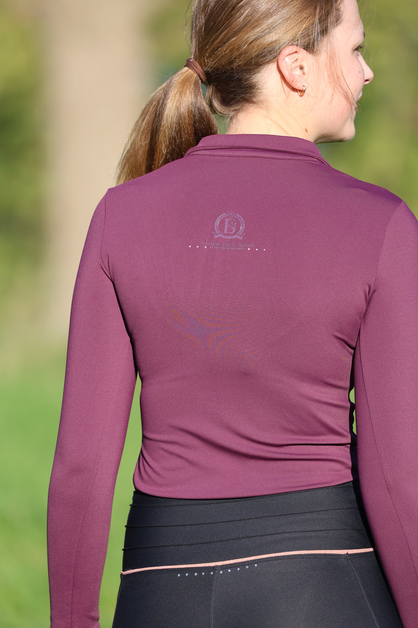 Maya Adults Pleated Base Layer - Mulberry