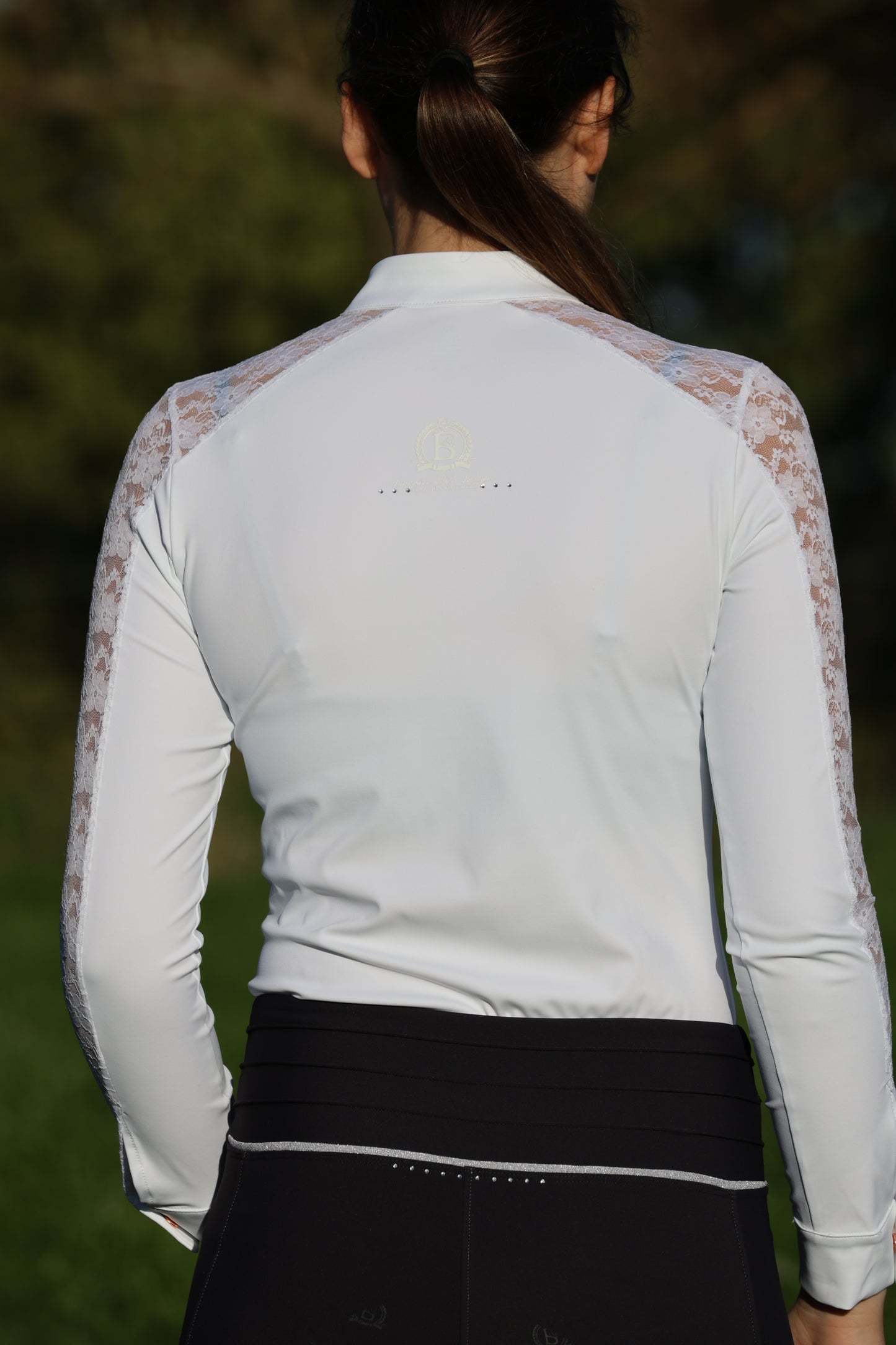 Sophia Adults White Lace Show shirt