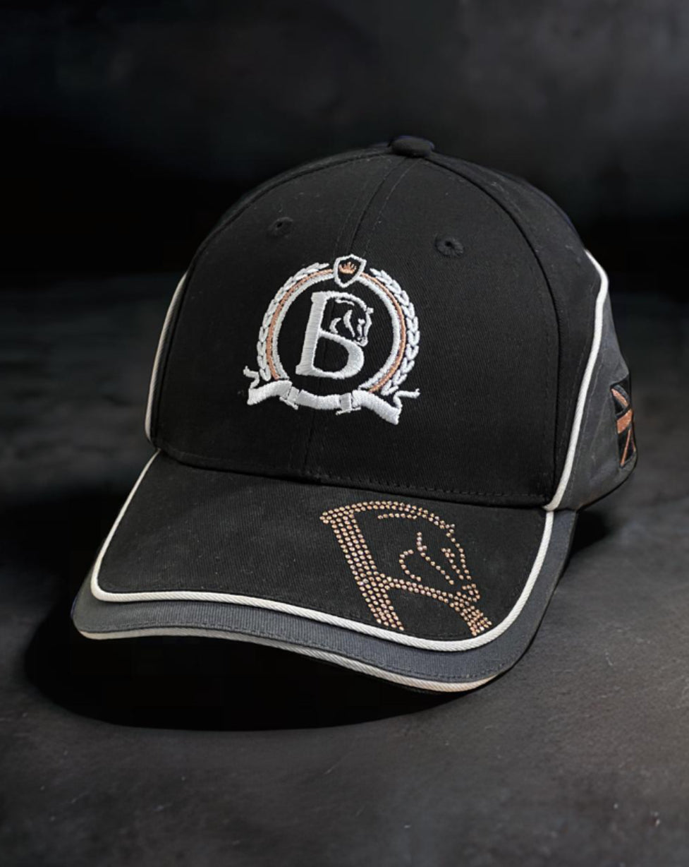 Sparkle Black Grey and Rose Gold - Baseball Cap