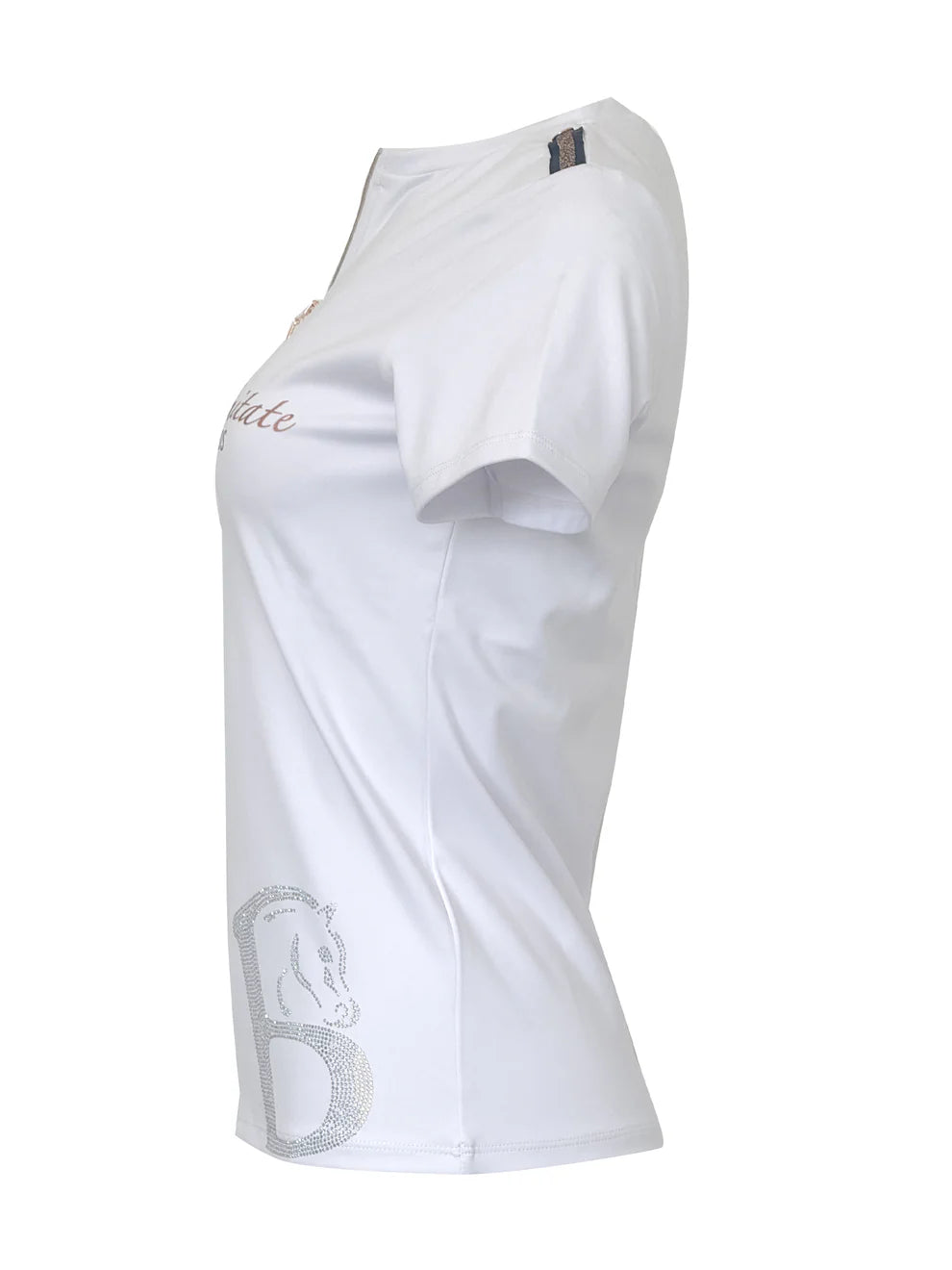 Clara White Crystal T-Shirt