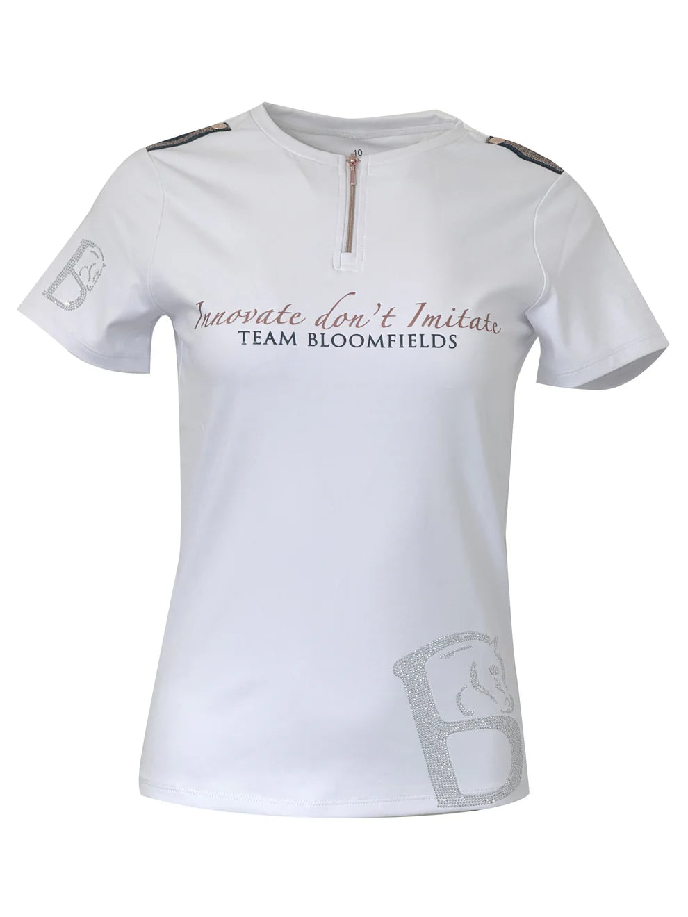 Clara White Crystal T-Shirt