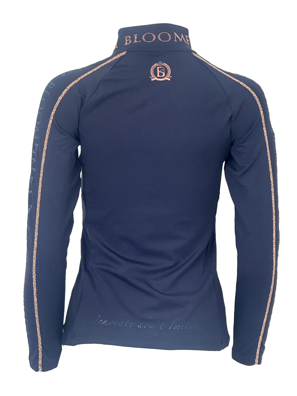 Chloe Navy Crystal Base Layer With Long Sleeves