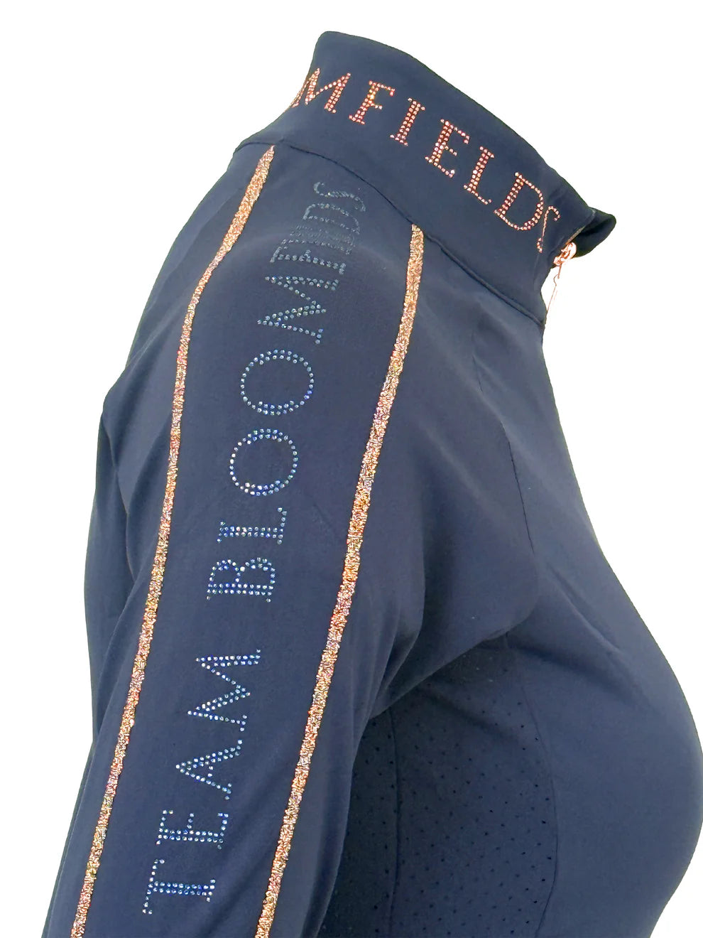 Chloe Navy Crystal Base Layer With Long Sleeves