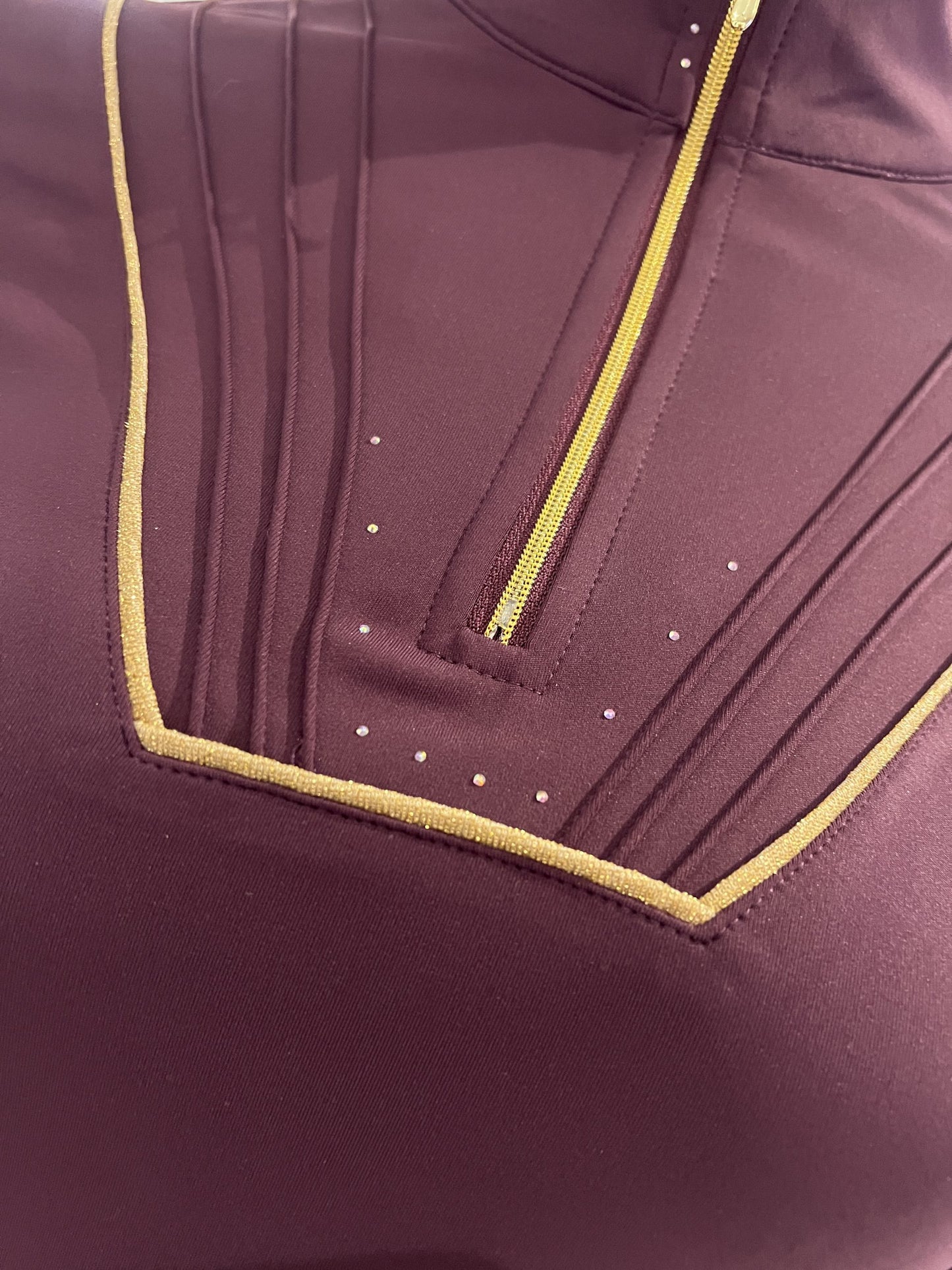 Maya Adults Pleated Base Layer - Mulberry