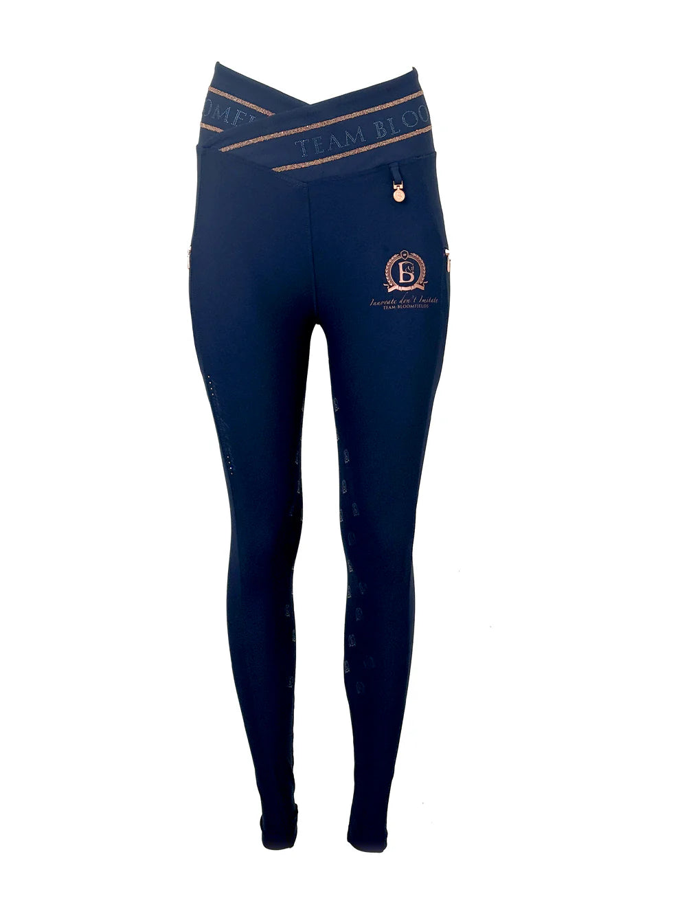 Celeste Navy Crystal Leggings