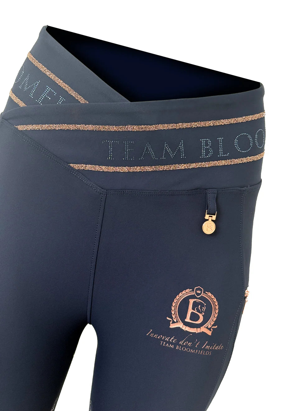 Celeste Navy Crystal Leggings