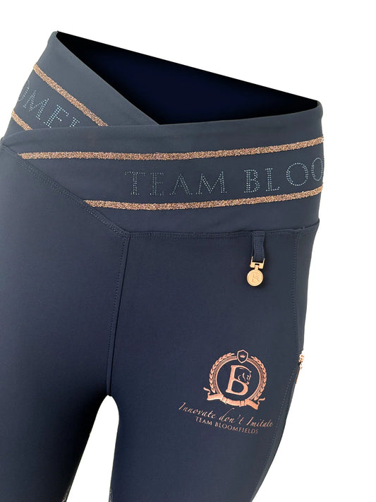 Celeste Navy Crystal Leggings