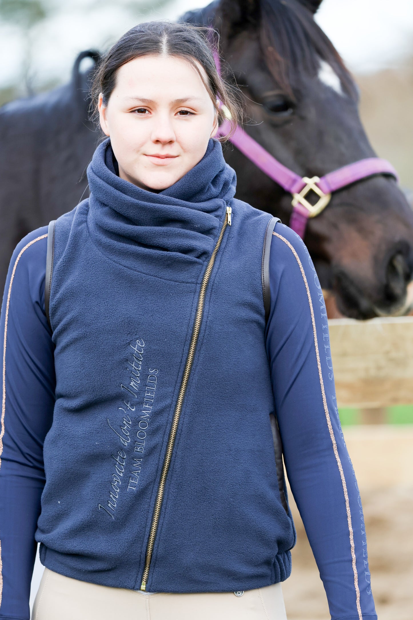 Sienna Country Fleece Navy